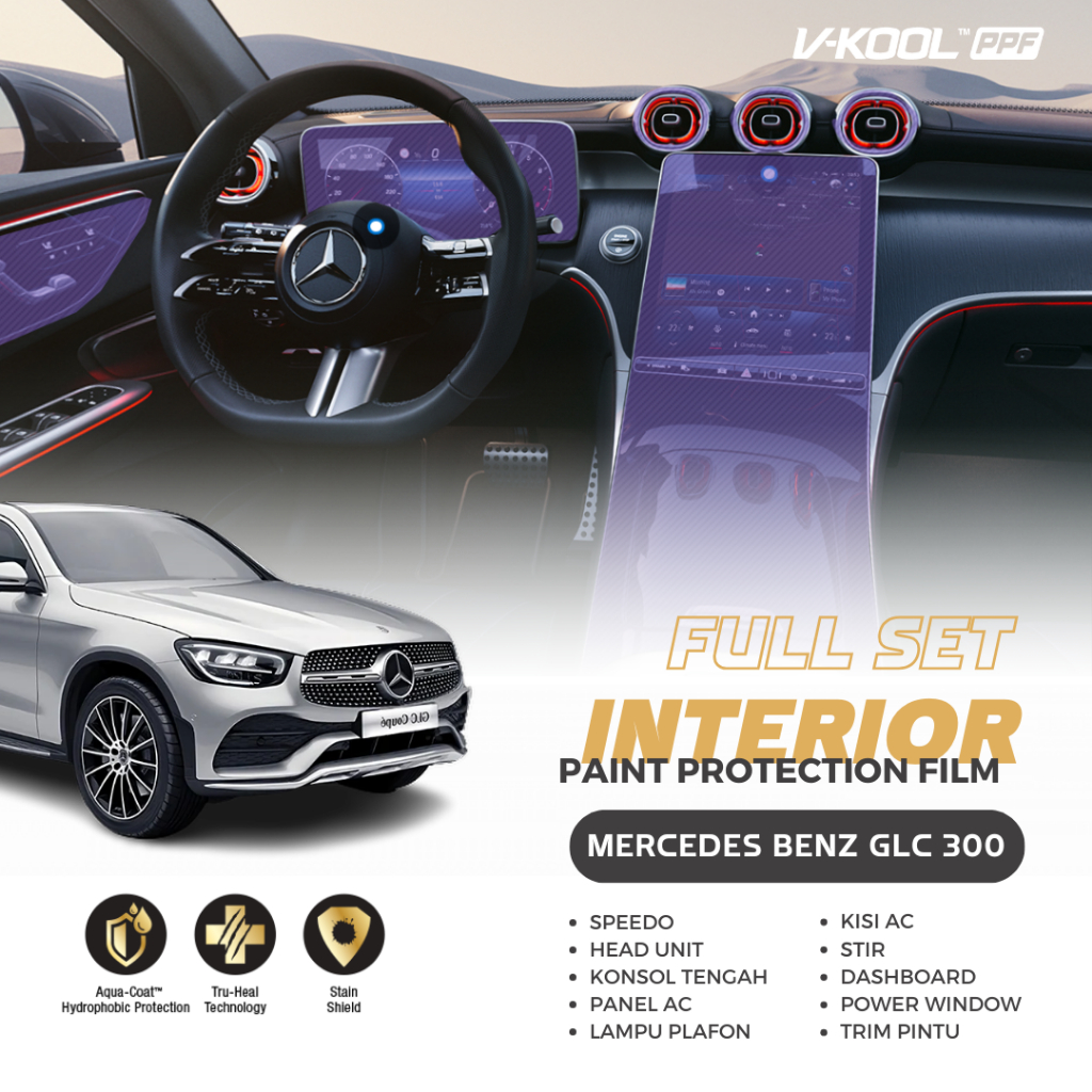 Jual VKOOL PPF Interior Protector Mercedes Benz GLC 300 - Full Set ...