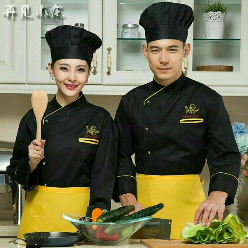 Jual Topi Koki Model Jamur Masterchef Topi Masak Bahan American Drill ...