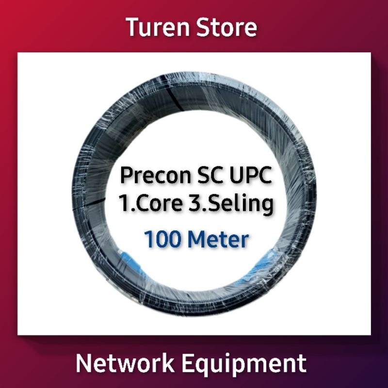 Jual Precon SC UPC 1 Core 3 Seling 75M 100M Dropcore Kabel FO Fiber ...