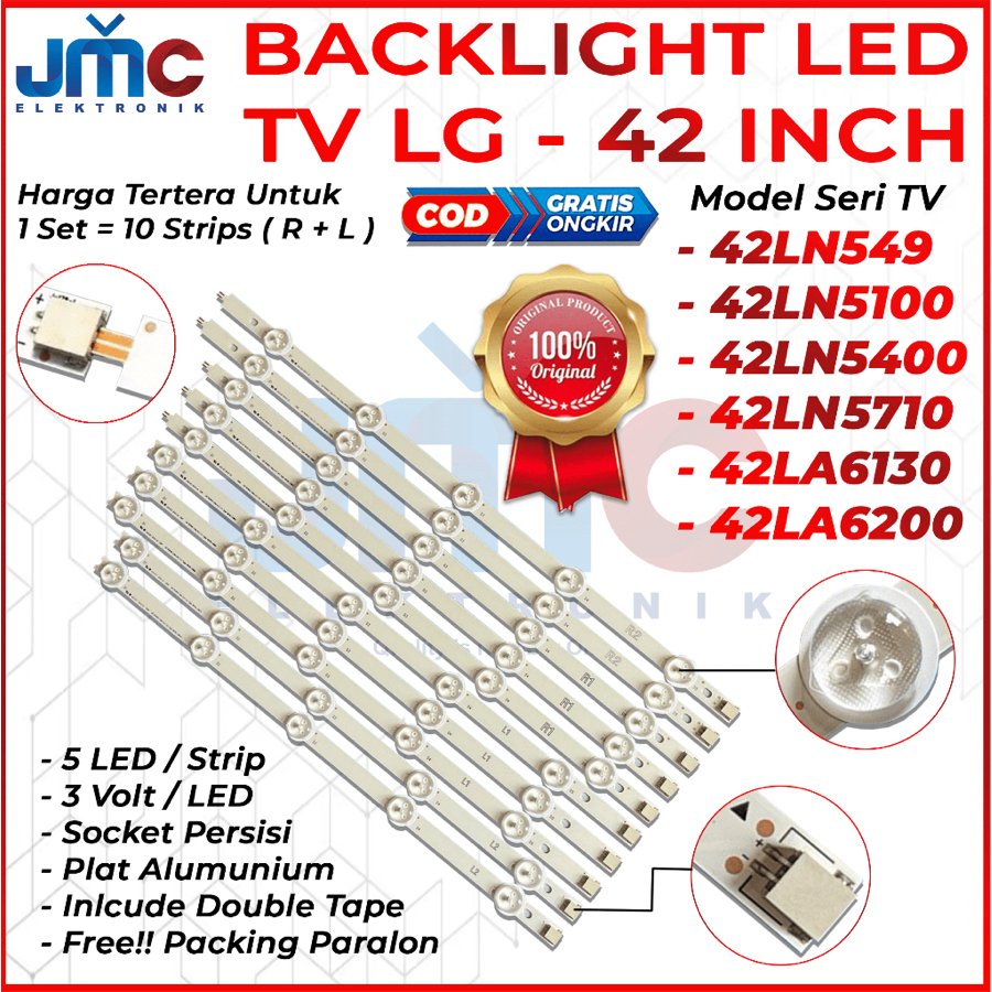 Jual BACKLIGHT TV LED LG 42 INC 42LN5100 42LN5400 42LN5710 42LA6130 ...