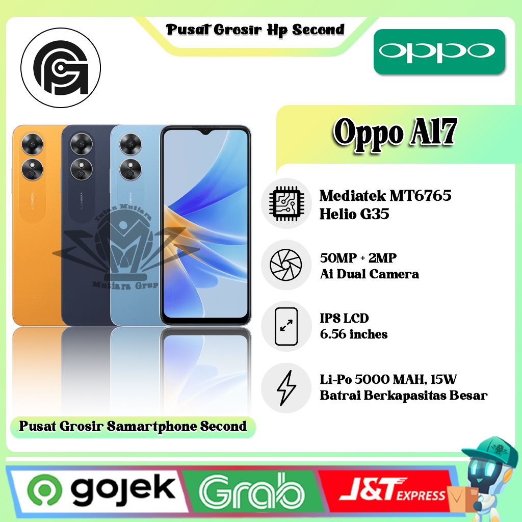 Jual Oppo A17 | A17K Ram 3/64GB | Ram 4/64GB (Second) | Shopee Indonesia