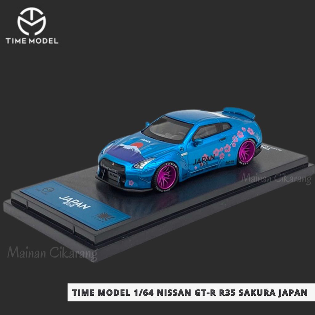 Jual DIECAST TIME MODEL 1/64 NISSAN GT-R R35 SAKURA JAPAN LIMITED ...