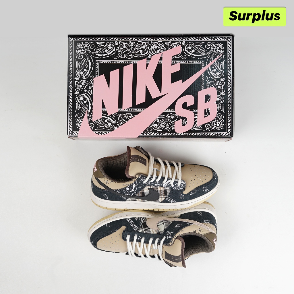 Jual (SPCFT) Nike Sb Dunk Low Travis Scott Rose Whisper Panda Sepatu Snakers Unisex