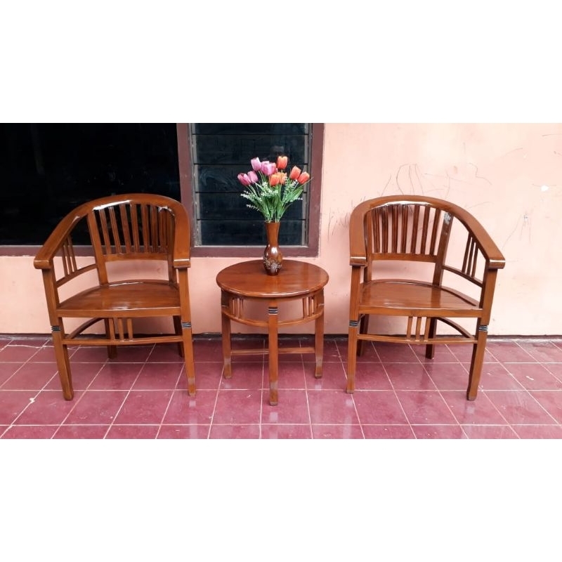 Jual Promo Kursi Teras Betawi Kayu Jati | Shopee Indonesia