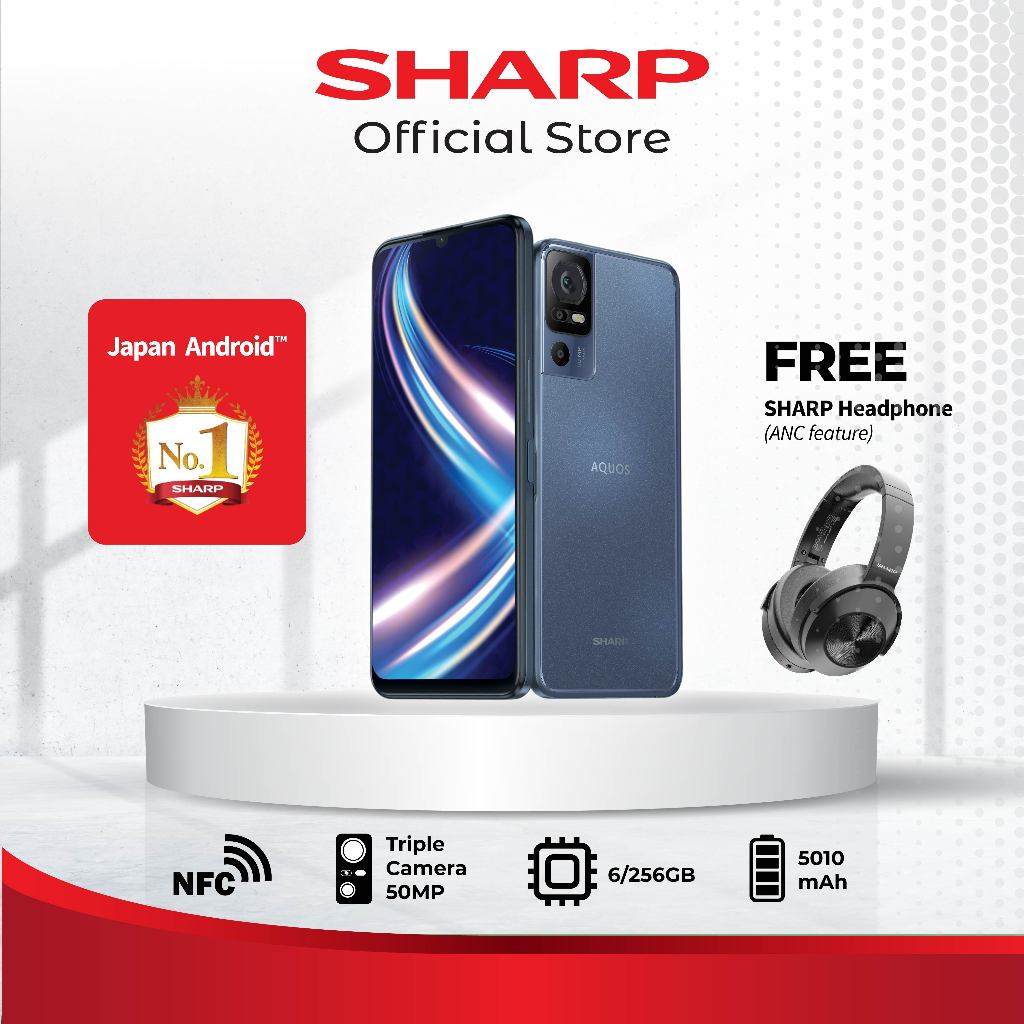 Jual Sharp Mobile Phone / Smartphone AQUOS V7 Plus Grey 6/256 GB