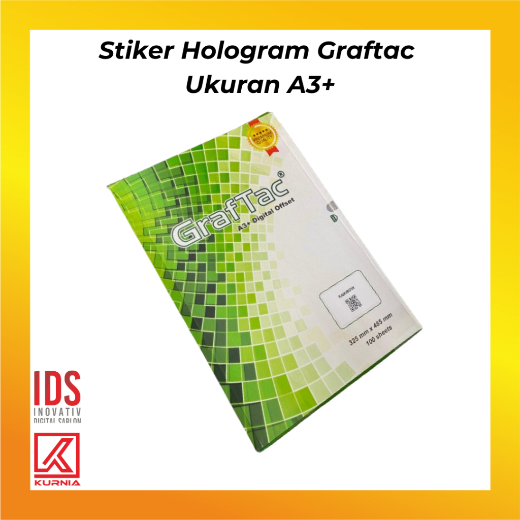 Jual Stiker Hologram GRAFTAC/Sticker Hologram Rainbow Uk A3+ (100Lbr ...
