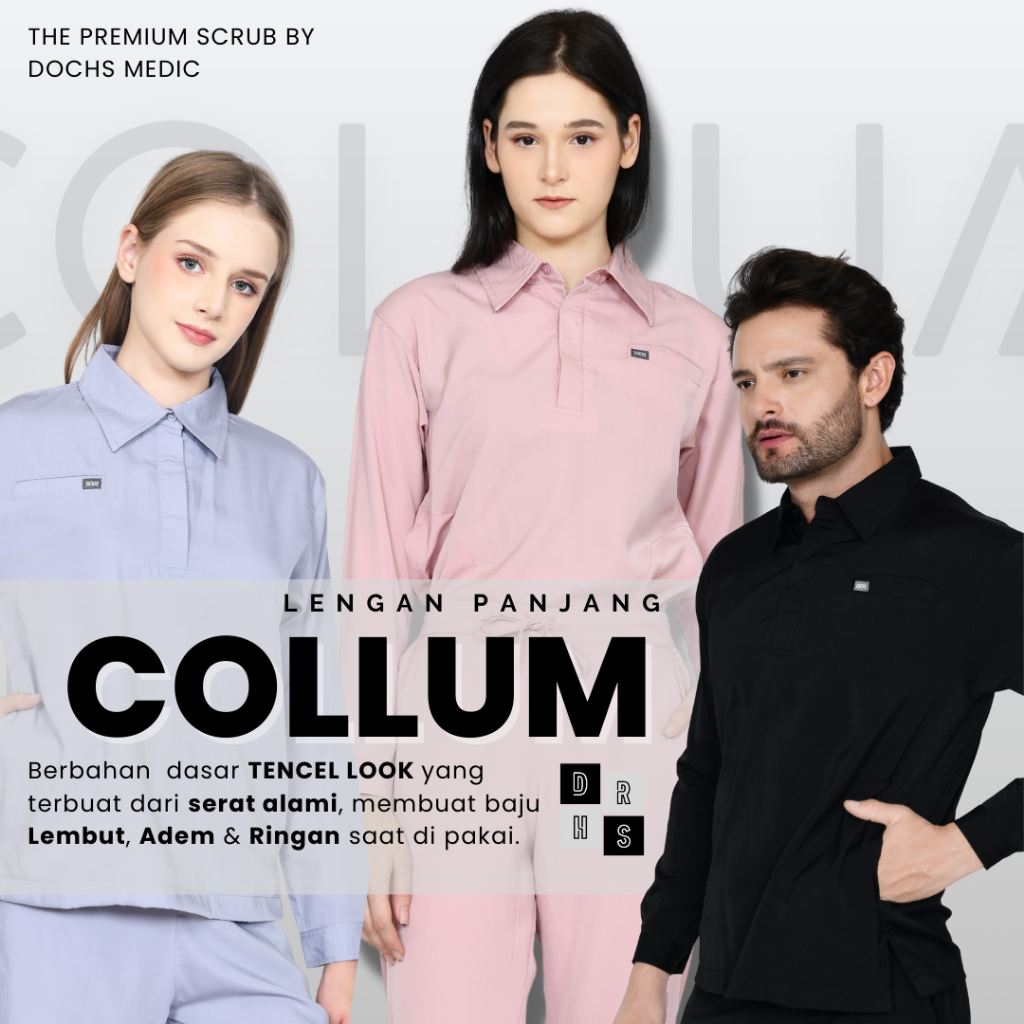 Jual COLLUM Scrubs / Baju OK / Baju Jaga Lengan Panjang (The Prime ...