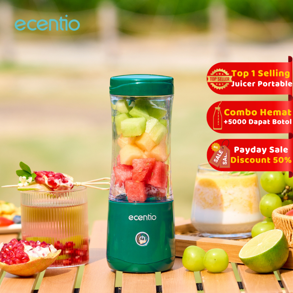 Jual [TEBUS MURAH] Juicer Blender Portable 6 Mata Pisau Stainless Steel Blender Mini Juicer Mini