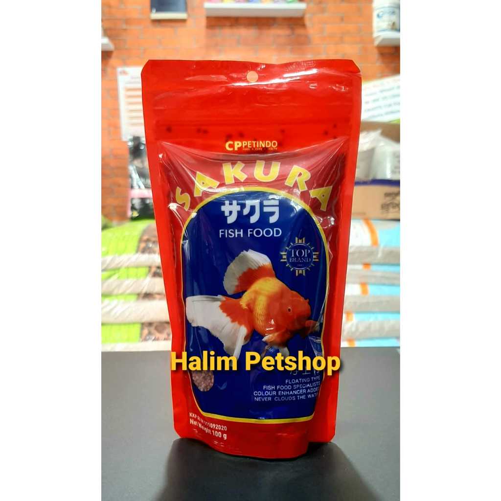 Jual SAKURA FISH FOOD 100GR 100 GRAM PAKAN PELLET PELET MAKANAN IKAN
