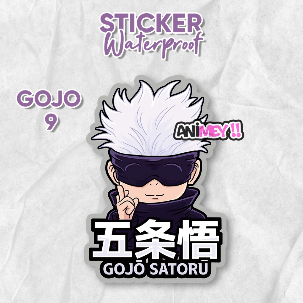 Jual Stiker Gojo Satoru Chibi / Sticker Anime Waterproof / Jujutsu ...