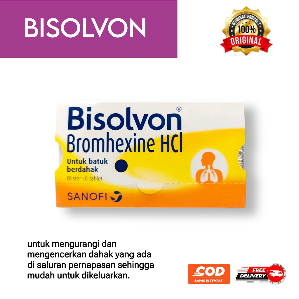 Jual Bisolvon 8 Mg 10 Tablet - Tablet Pereda Batuk Berdahak | Shopee ...