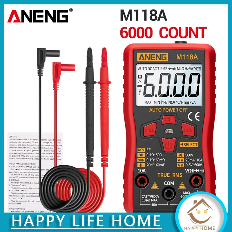 Jual Multimeter Digital Avometer Multitester NCV Original/Upgrade Auto ...