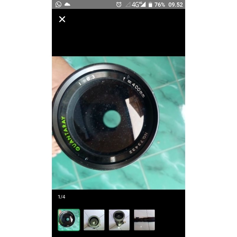 Jual lensa manual quantaray 400mm | Shopee Indonesia
