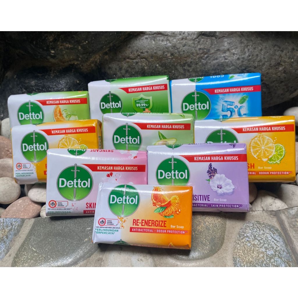 ARJUNA Sabun Mandi Batang dettol / Bar Soap 60 gram & 100g KT2