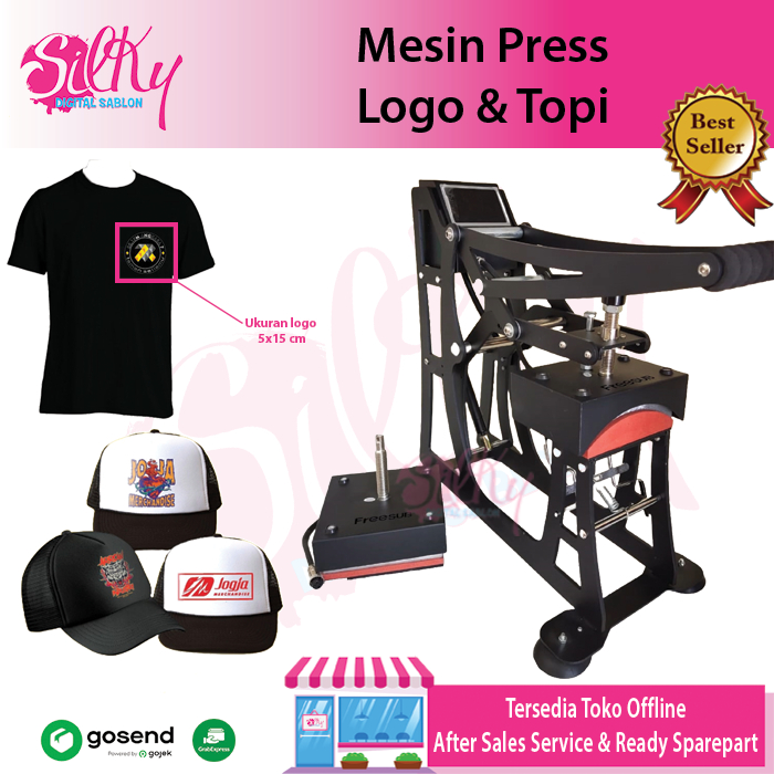Jual Mesin Press Topi 2in1 FREESUB ( Topi & Label ) |Touch Screen ...