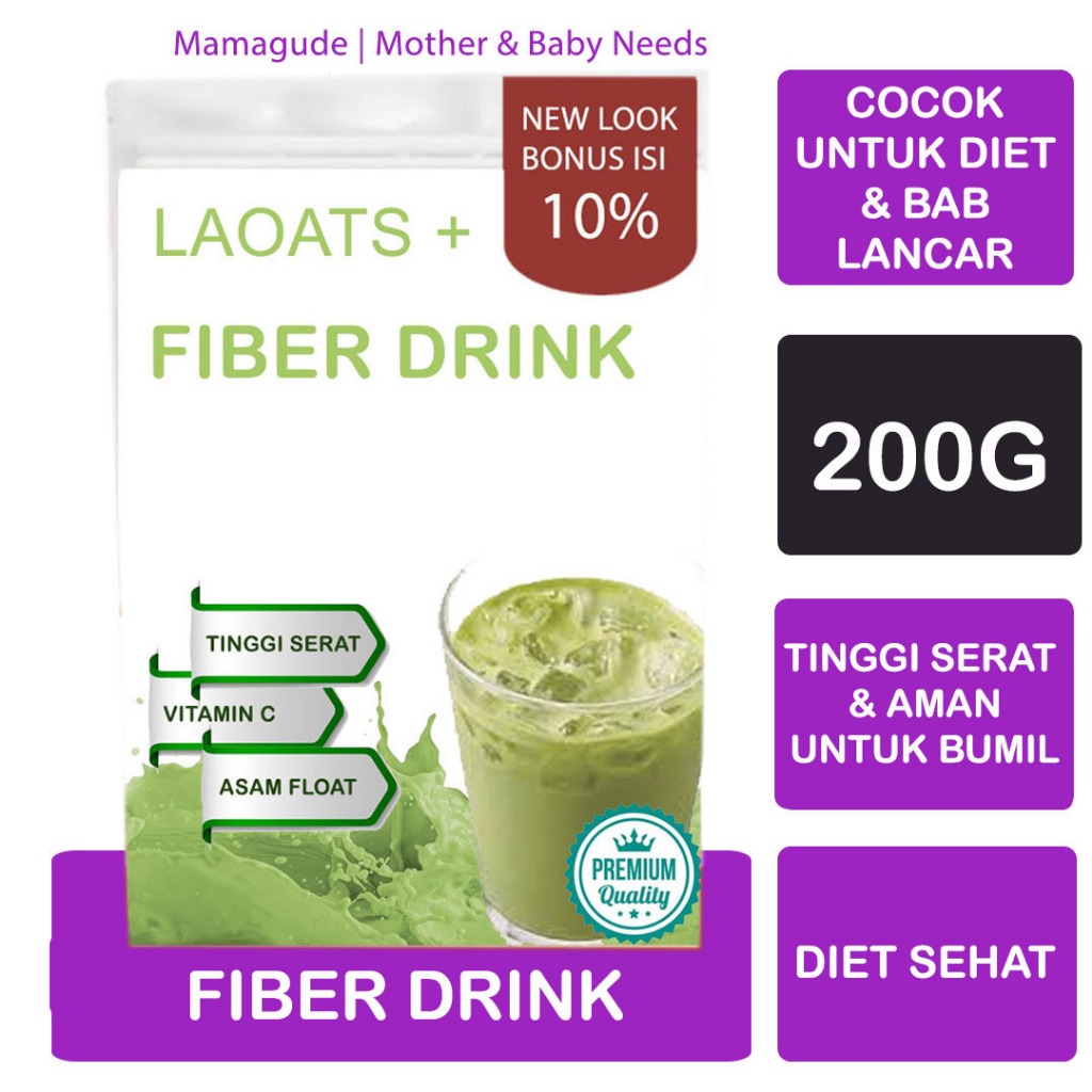 Jual Psyllium Husk Milk Laoats (200g) Shopee Indonesia