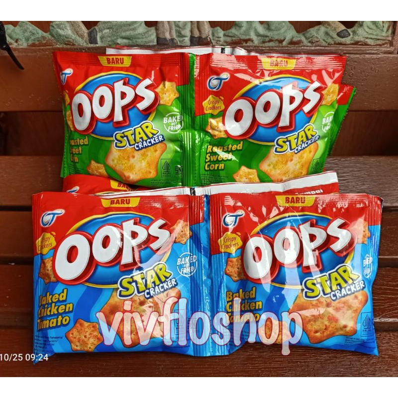 Jual Biskuit Oops Star Crackers (isi 10) | Shopee Indonesia