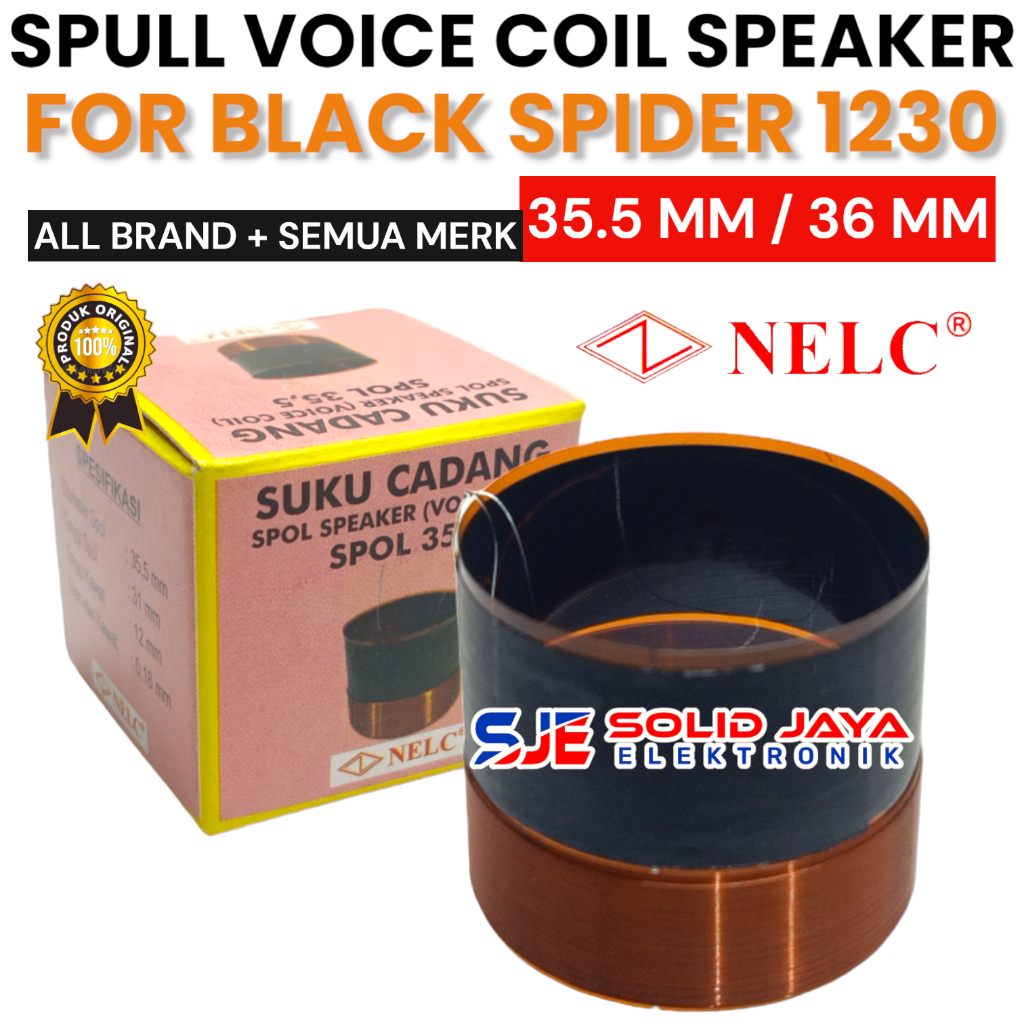 Jual SPUL SPEAKER BLACK SPIDER 1230 35.5 36 MM 36MM 35.5MM 35,5MM 35,5 ...