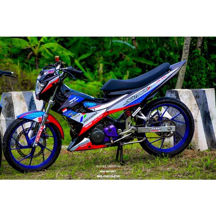 Jual Jok satria fu (karbu) roadrace kulit kasat - jok satria fu ...