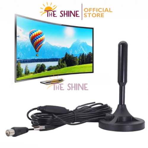 Jual Antena TV Digital Indoor Outdoor AT52 / Antena DVBT DVBT2 Set Top
