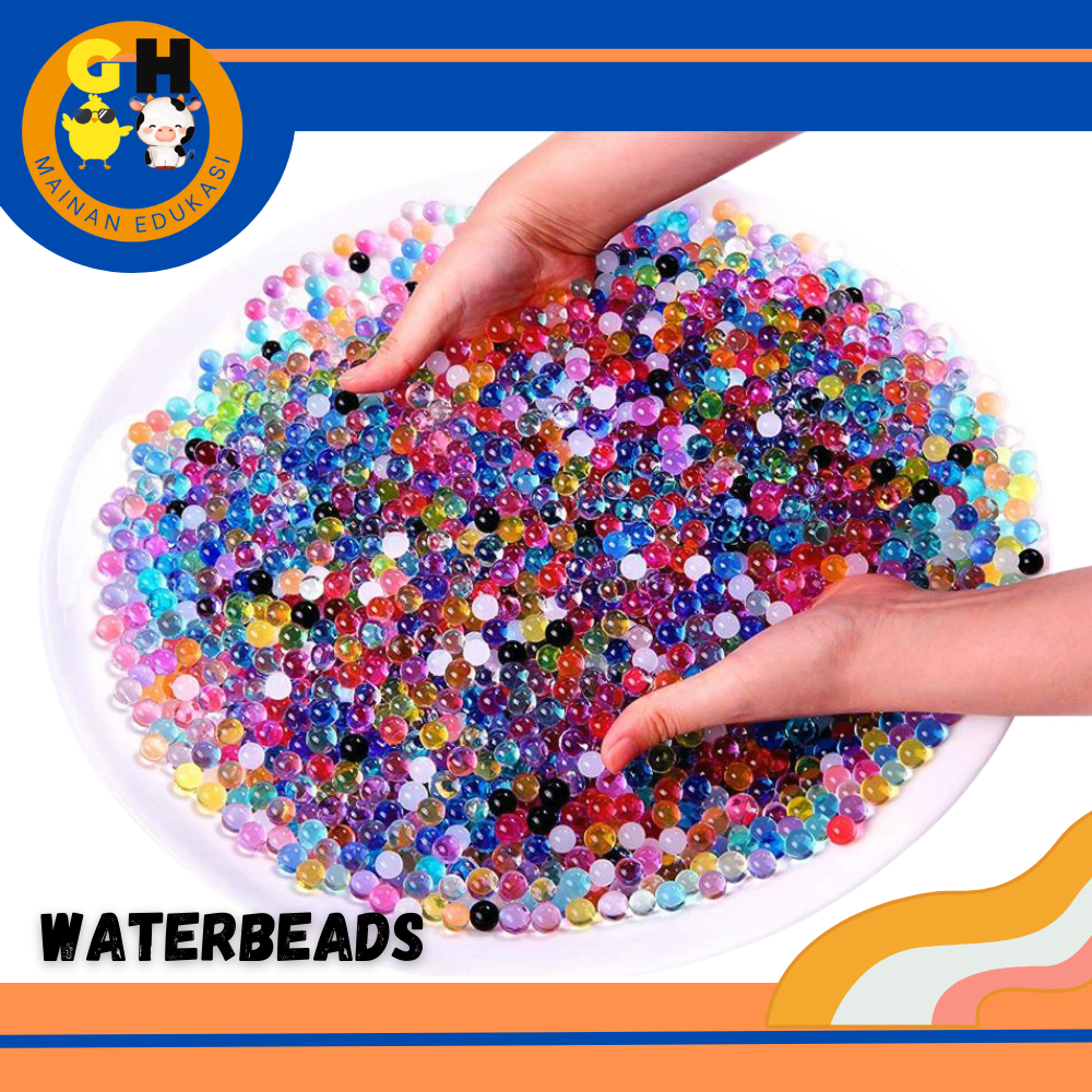 Jual 2400PCS/24 Warna Water Beads Mainan Edukasi Non -Toksik Aqua