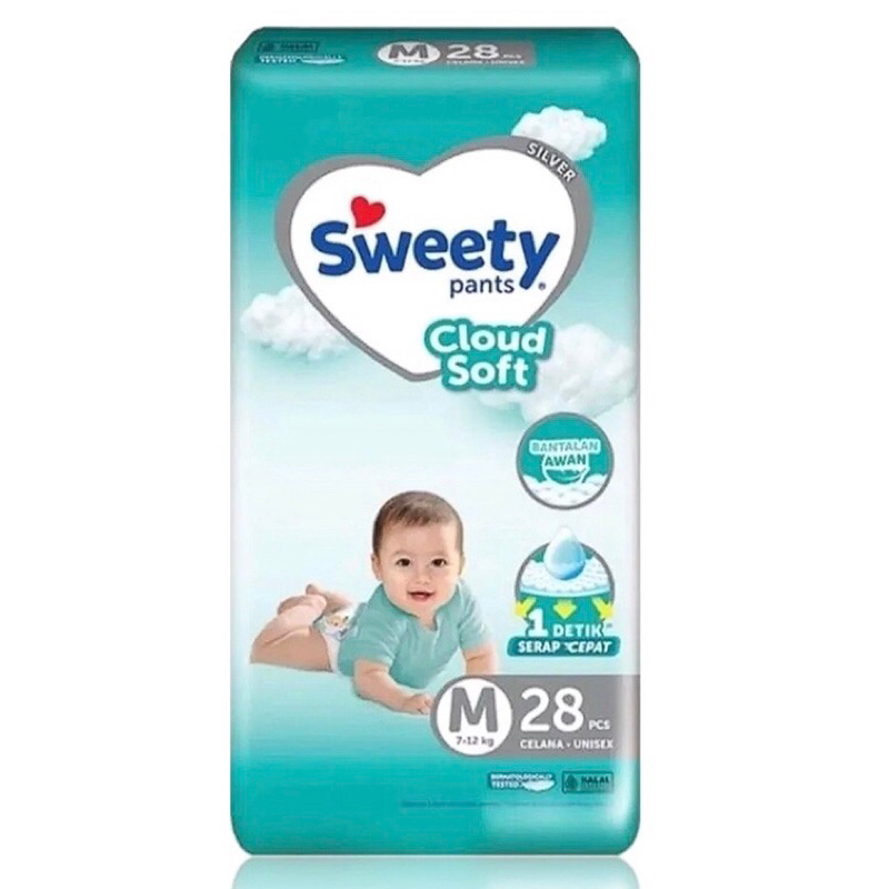 Jual PROMO Pampers Sweety Silver Pants M28 & M60 Shopee Indonesia