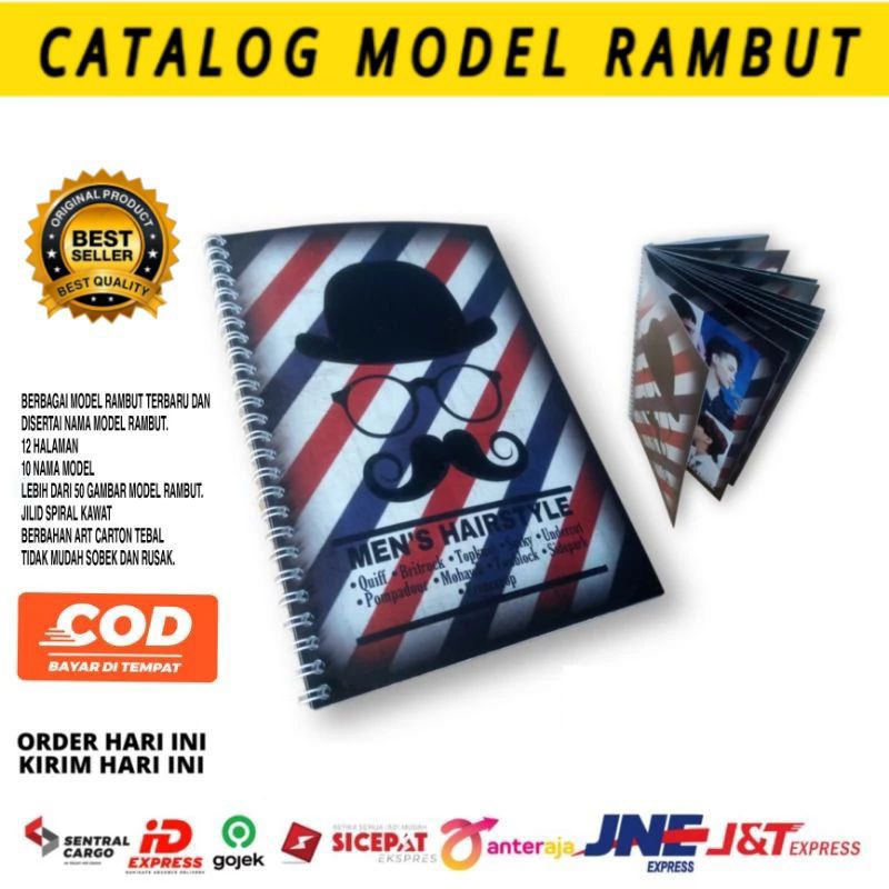 Jual CATALOG BARBERSHOP - BUKU MODEL RAMBUT - POSTER BARBERSHOP ...