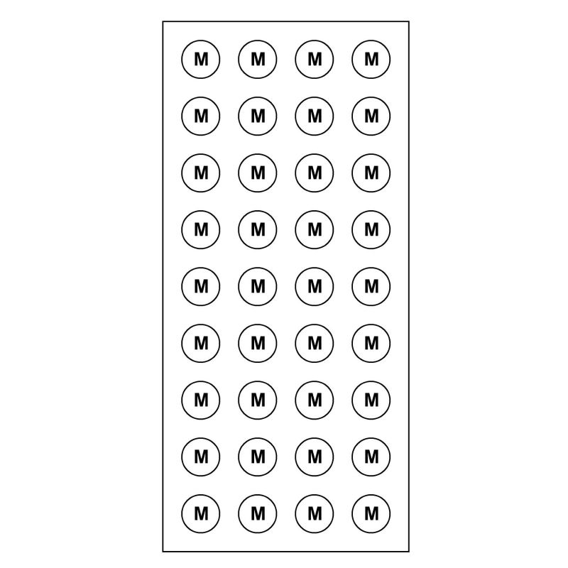 Jual STIKER LABEL UKURAN BAJU M DIAMETER 1 CM | Shopee Indonesia