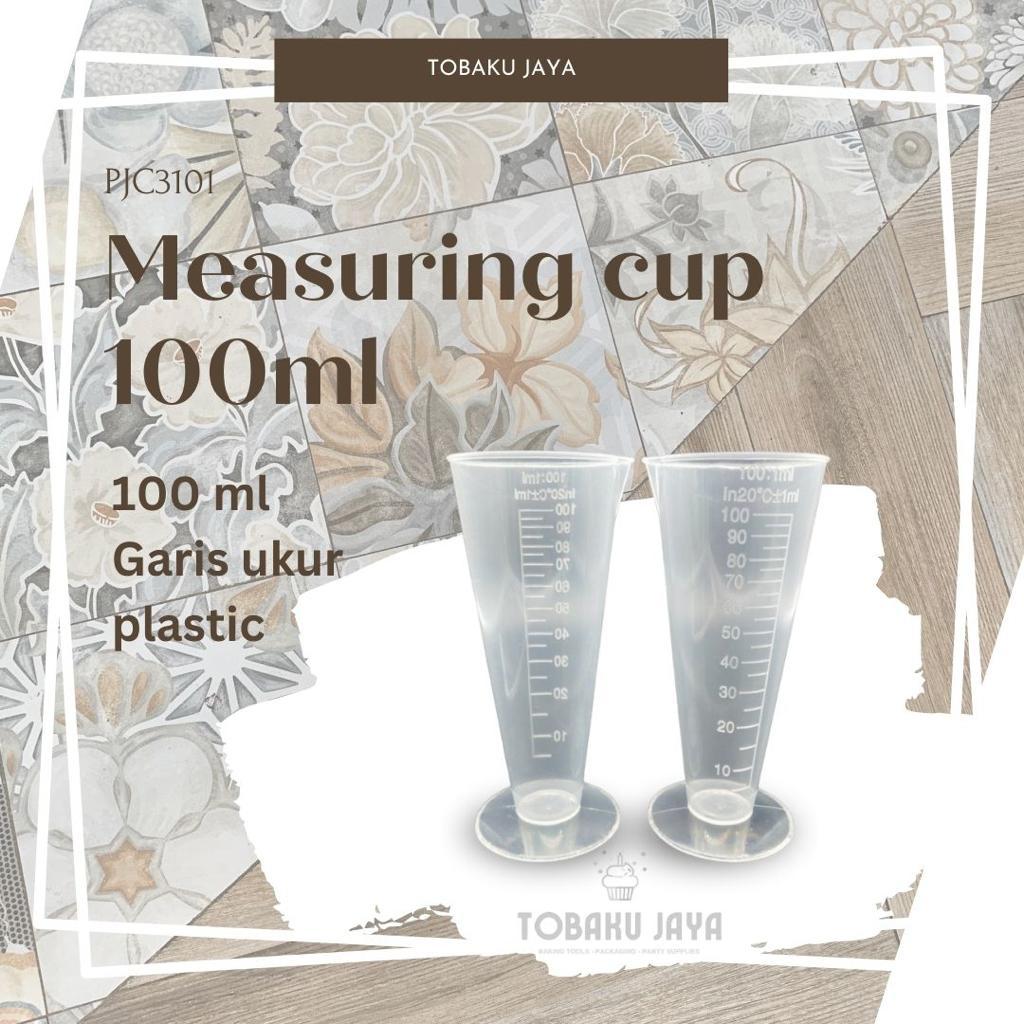 Jual Gelas Ukur Gelas Takar 100 Ml Bahan Plastik Bening Transparan Measuring Cup 100 Ml 9969