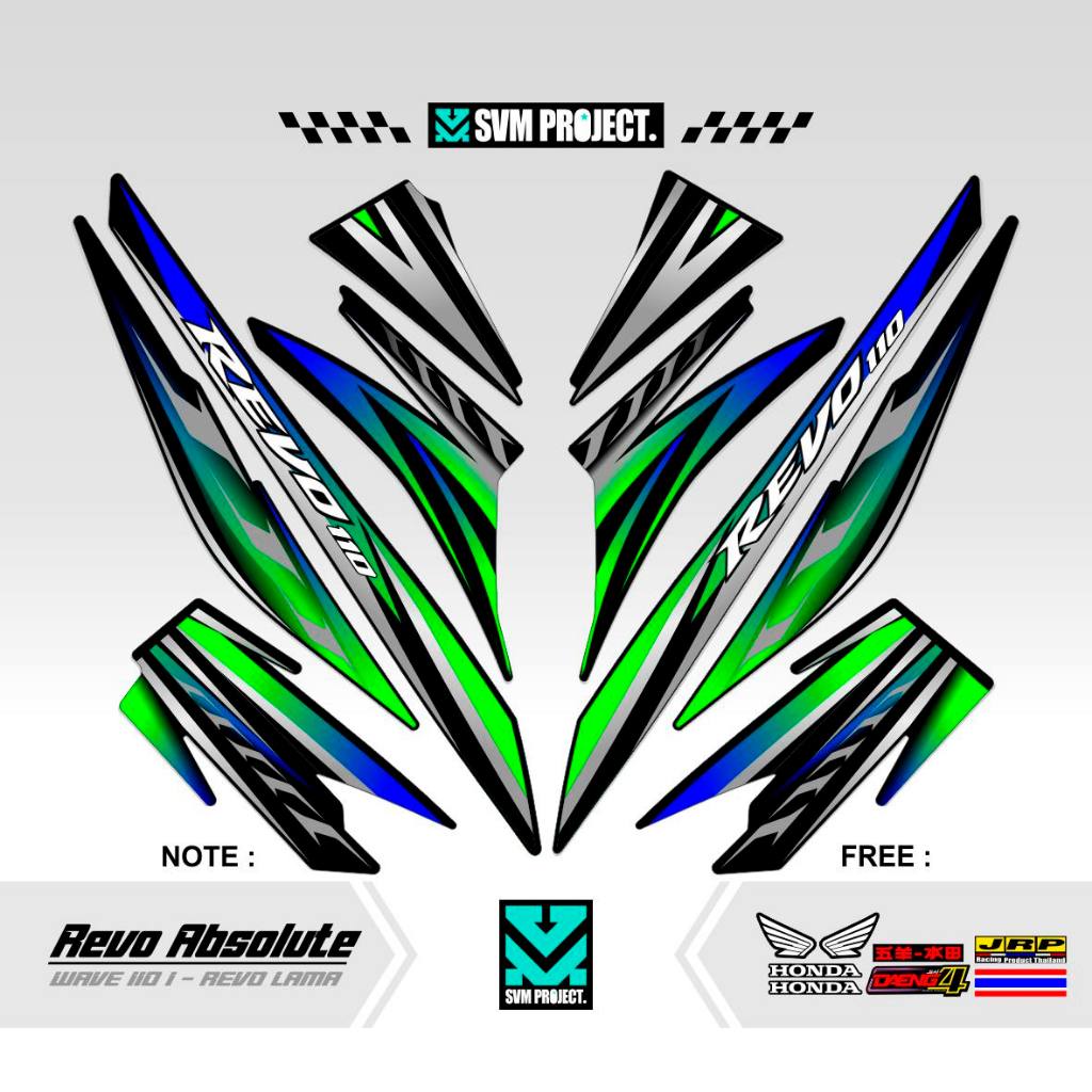 Jual STRIPING ABSOLUTE REVO 110 CW MOTIF 21 / STICKER ABSOLUTE REVO 110 ...