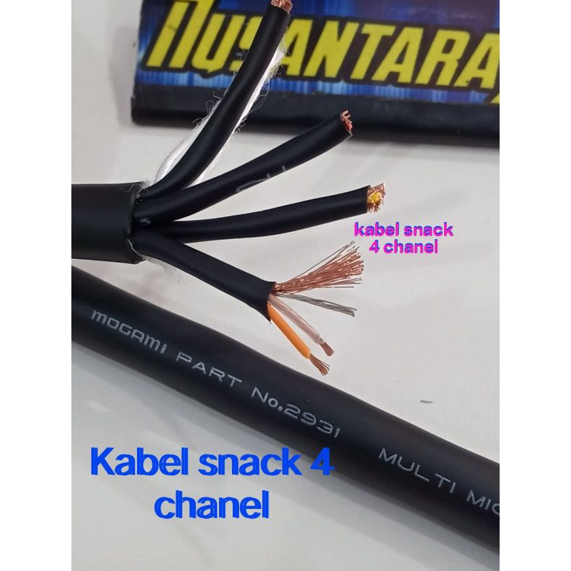 Snake Audio Mogami 2931 4 Canali XLR Femmina/Maschio Con Connettori Neutrik Gold E Anelli Viola (15 Ft / 4,5 M)