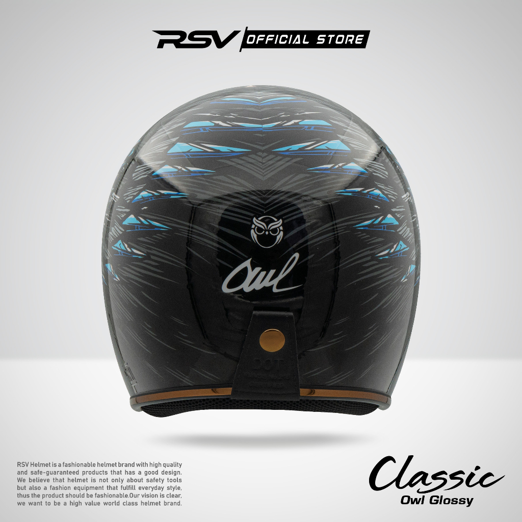 Jual Helm RSV Classic OWL RSV HELM CLASSIC OWL GLOSSY | Shopee Indonesia