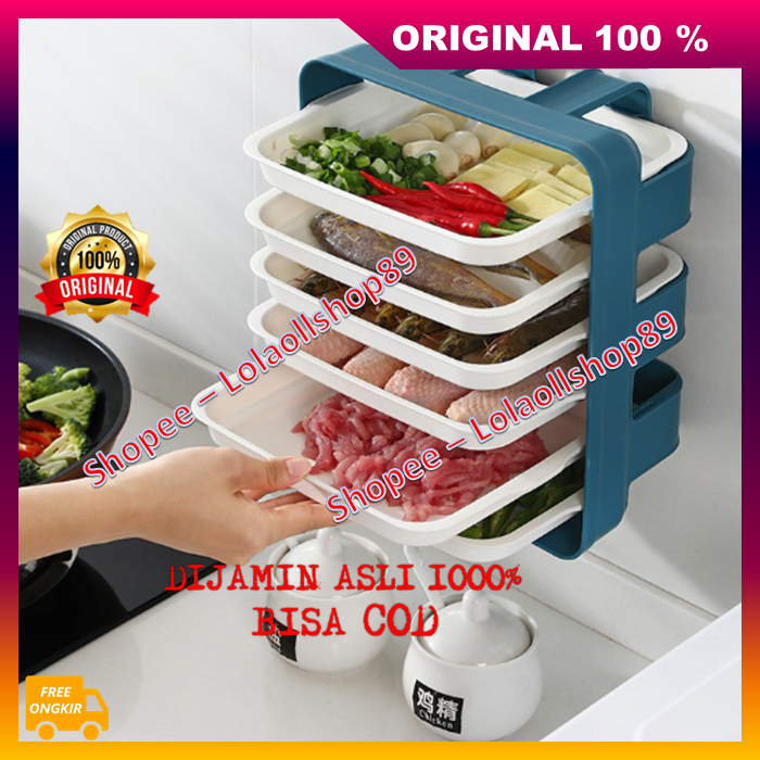 Jual Rak Susun Makanan 6 Tingkat Rak Susun Serbaguna Rak Gantung Dapur ...