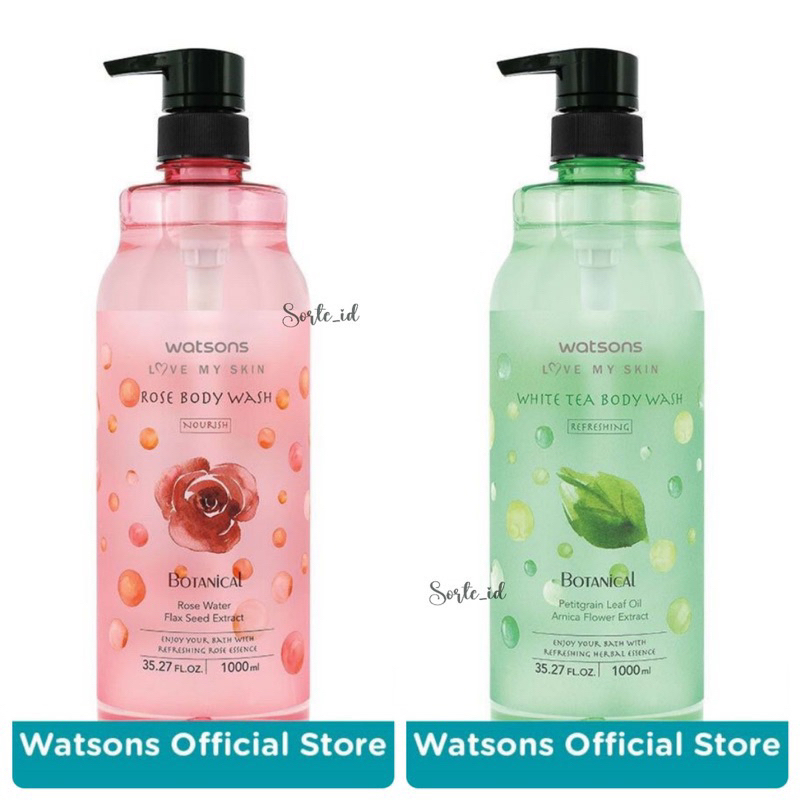 Jual WATSONS Body Wash Rose 1L WATSONS Body Wash White Tea 1L