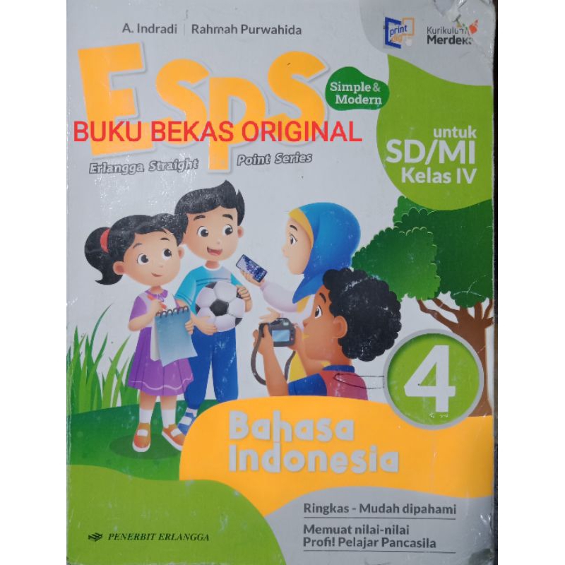 Jual Esps Bahasa Indonesia 4 Untuk Sd Mi Kelas Iv Kurikulum Merdeka