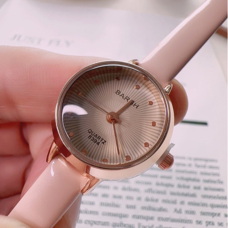 Jual Barsh Jam Tangan Wanita Tali Kulit Glossy Premium Jam Analog Kecil ...