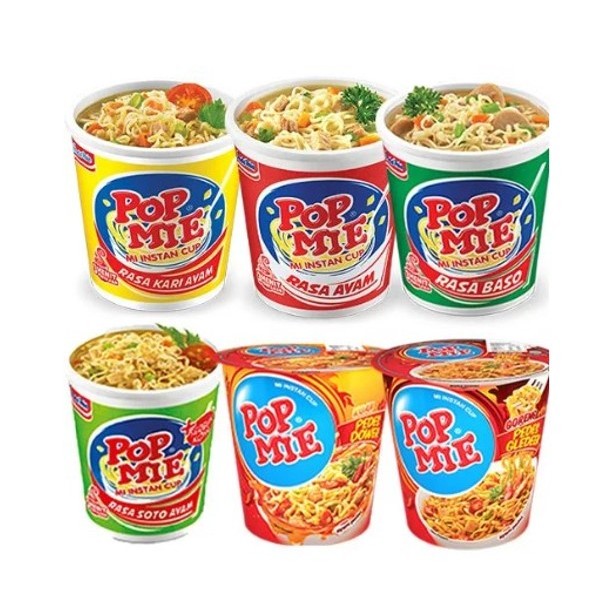 Jual [ECER] POP MIE MI INSTANT CUP KUAH GORENG 75GR TORI MISO RAMEN ...