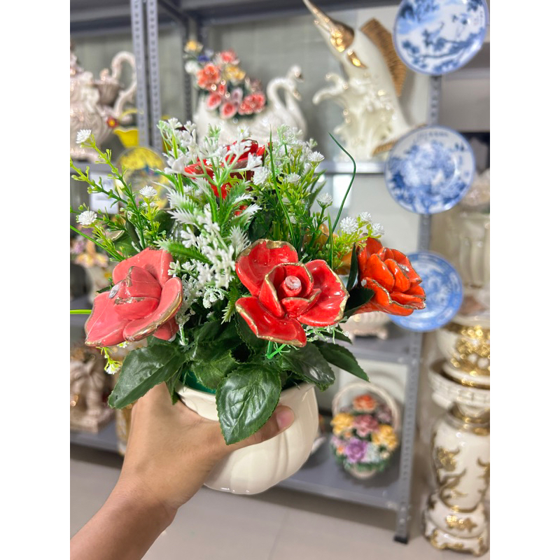 Jual bunga rangkai mini keramik | Shopee Indonesia