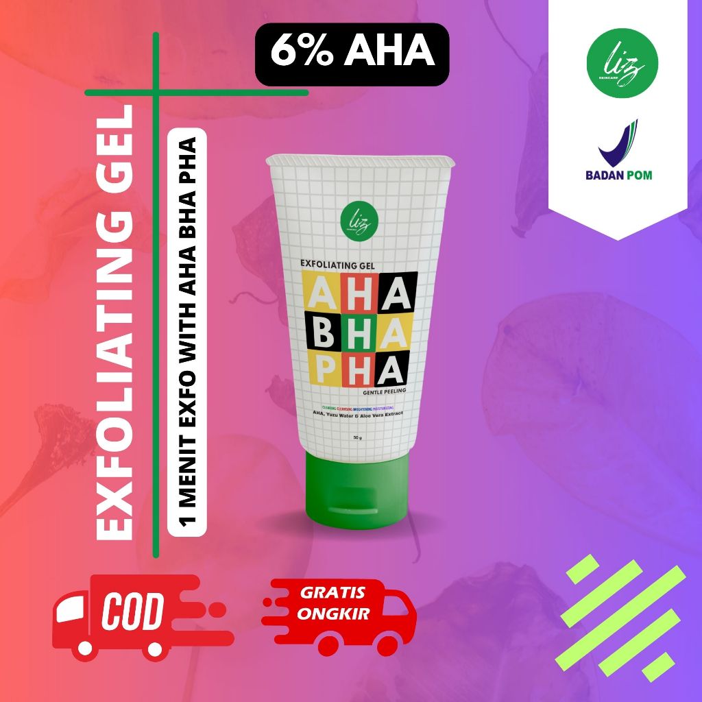 Jual Liz Skincare BPOM 1 Menit Exfoliating Gel AHA BHA PHA Gel