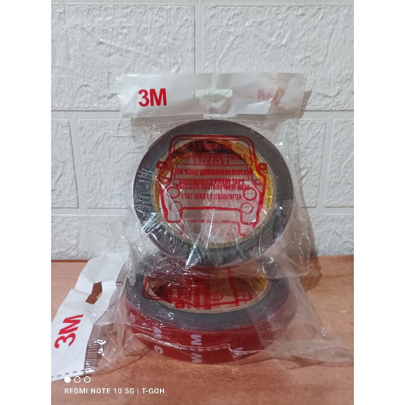 Jual doble tape 3m exterior merah kuat double tape 3m merah dobel tape ...