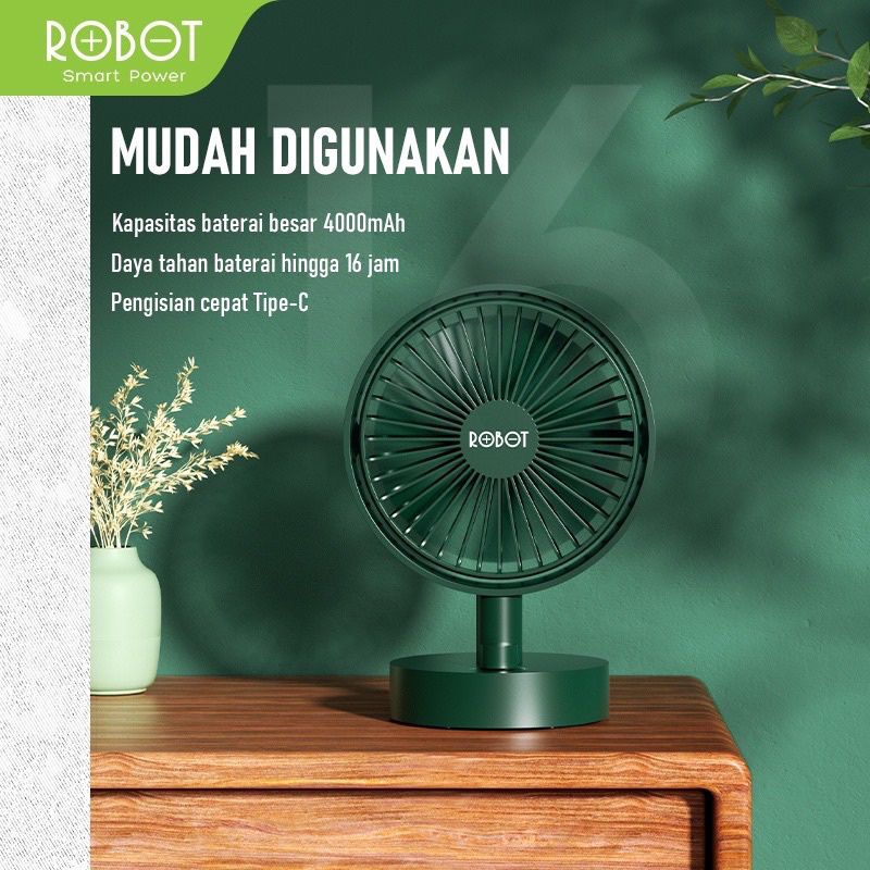 Jual ROBOT RT-BF18 Plus Kipas Angin Portable Berputar Otomatis Desktop ...