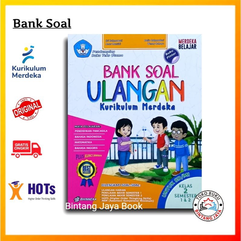 Jual Buku Bank Soal Kurikulum Merdeka Kelas 2 SD/MI - Buku Bank Soal SD ...