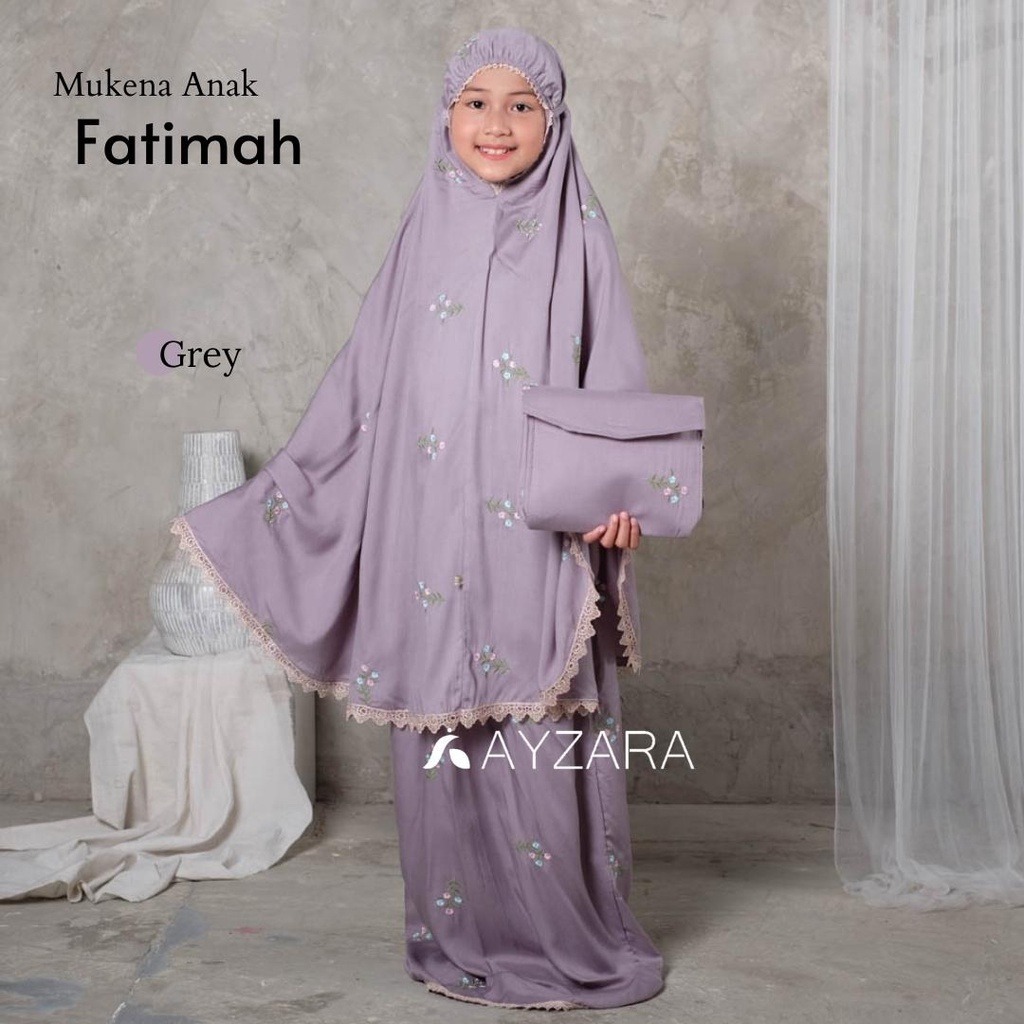 Jual Ayzara - Mukena Anak Bordir ( Umur 8 -13 Tahun ) Fatimah | Shopee ...