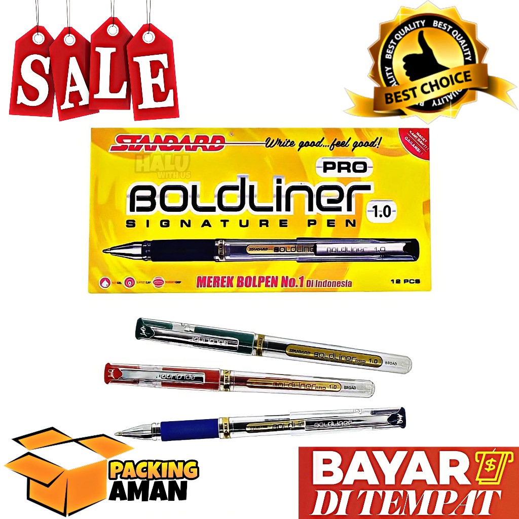 Jual (BISA COD) PROMO 1 Pcs Pulpen Standard Boldliner Pro 1.0 Mm ...