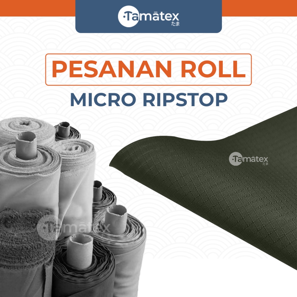 Jual PESANAN 1 ROLL | KAIN MICRO RIPSTOP POLYESTER RIBSTOK RIBSTOCK ...