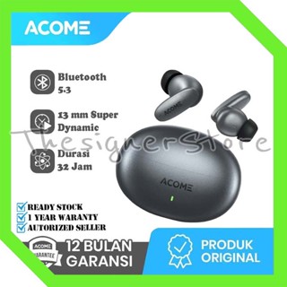 Acome True Wireless Earbuds Headset Bluetooth 5.3 TWS Full Bass Garansi Resmi 1 Tahun Airdots T8