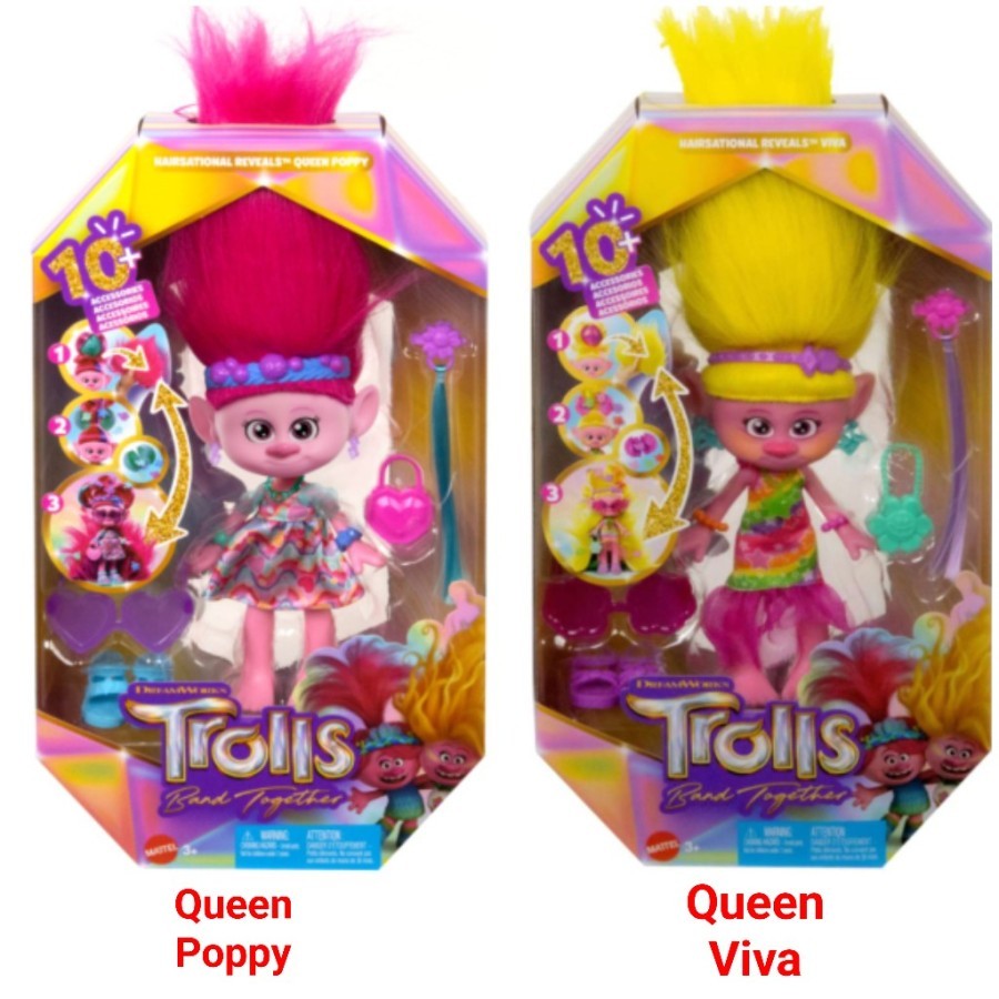 Polly Pocket Trolls Series Pink Box - Mainan Aksesoris Boneka Anak Perempuan