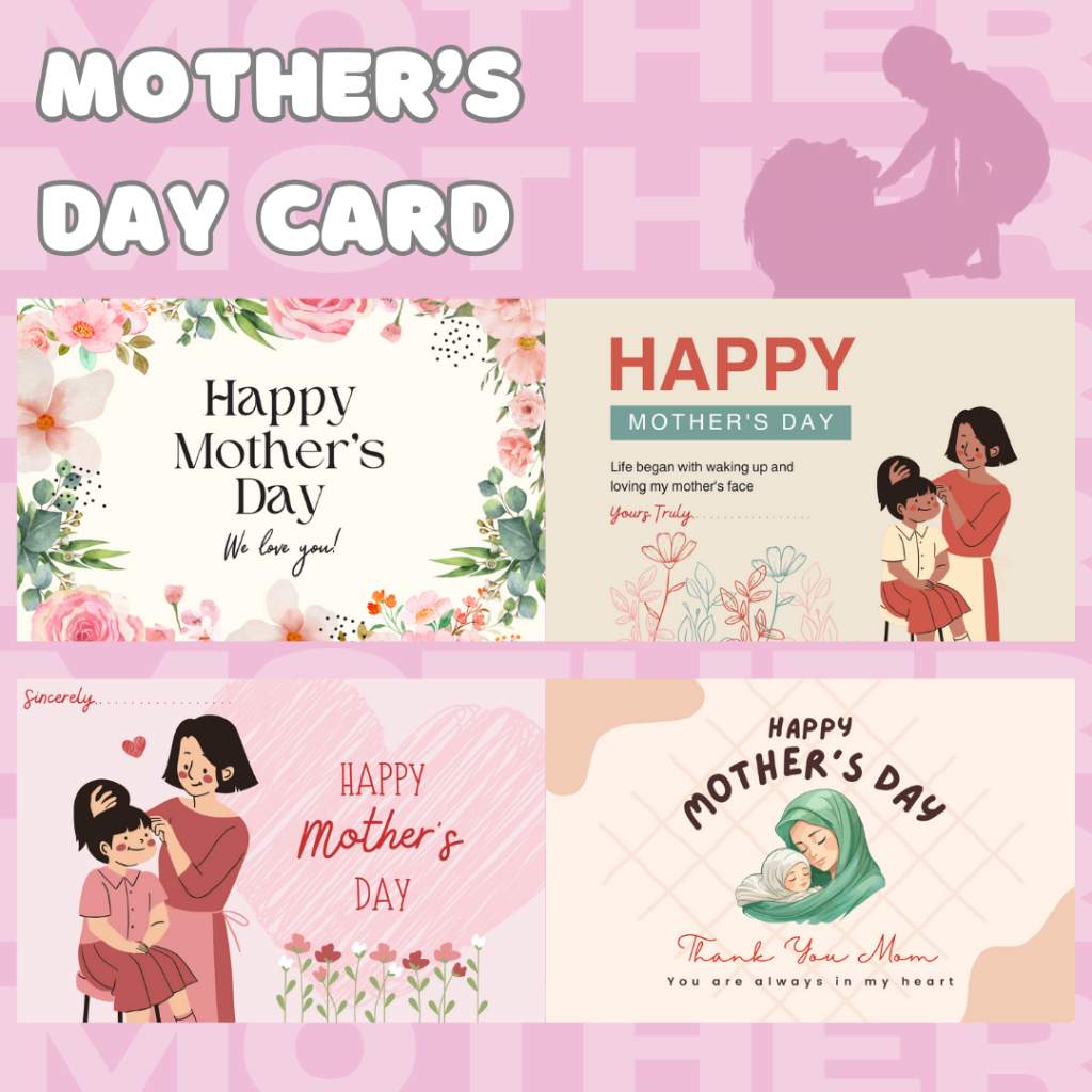 Jual Greeting Card HARI IBU Nasional / Gift Card Kartu Ucapan Mothers