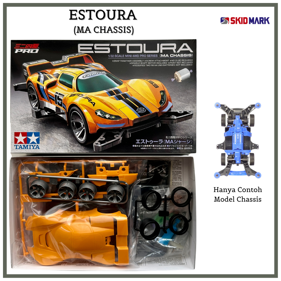Jual Mobil Rakit Tamiya Mini 4WD - ESTOURA MA Chassis (ORIGINAL ...