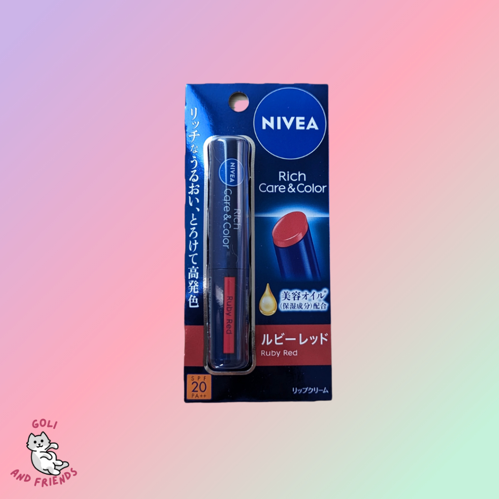 Jual Nivea Rich Care & Color Lip Original Japan | Shopee Indonesia
